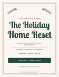 The Holiday Home Reset country-chic holiday planner cover